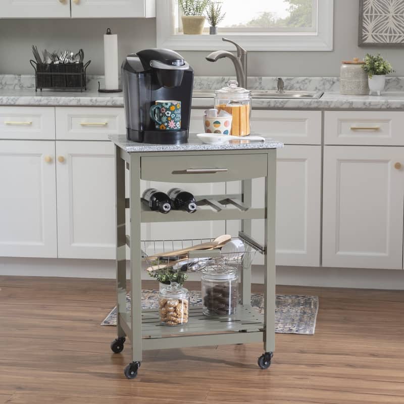 Jake Compact Mobile Rolling Kitchen Cart