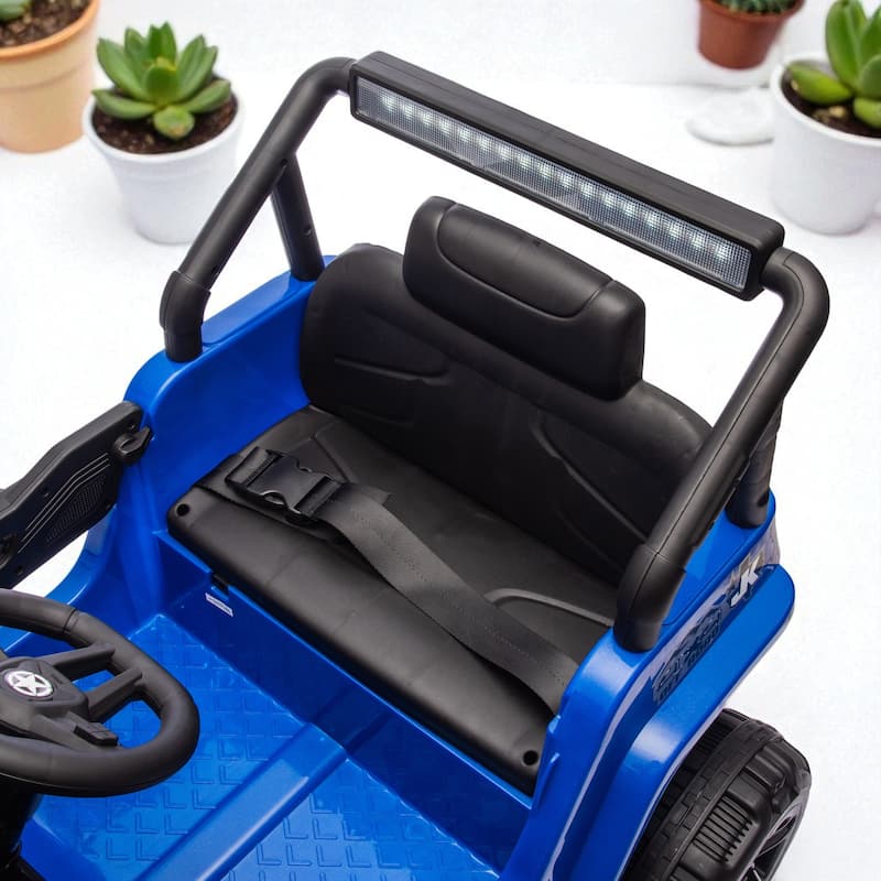12V Kids Ride-On Electric Truck with Remote Control, 2WD, Four-Wheel Suspension, Bluetooth, MP3, LED Lights, for Ages 1-4