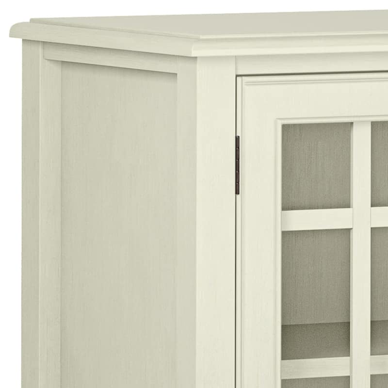 WYNDENHALL Hampshire SOLID WOOD 46 inch Wide Traditional Low Storage Cabinet - 46"w x 17"d x 31" h