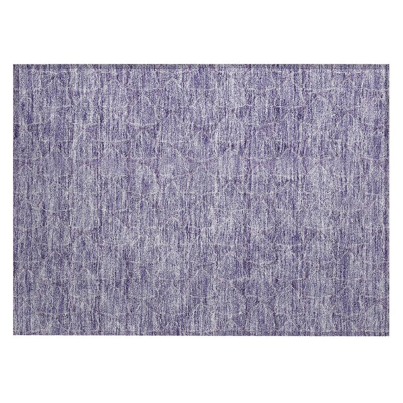 Machine Washable Indoor/ Outdoor Abstract Trellis Chantille Rug