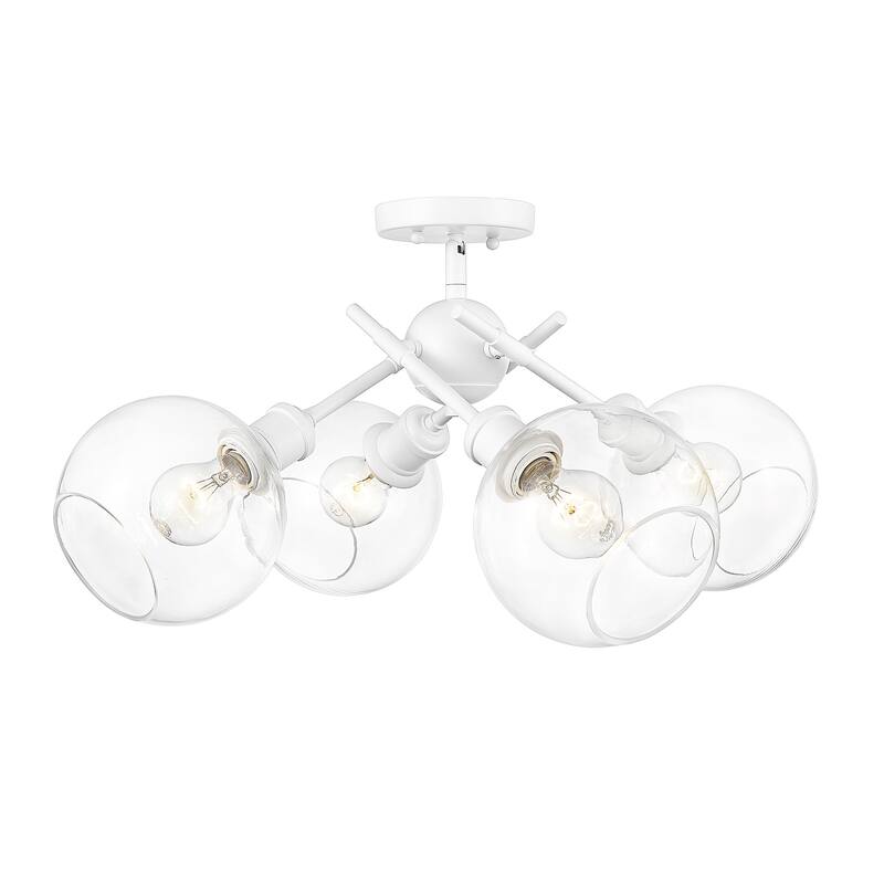 Axel 6.5" Wide 4-Light Semi-Flush