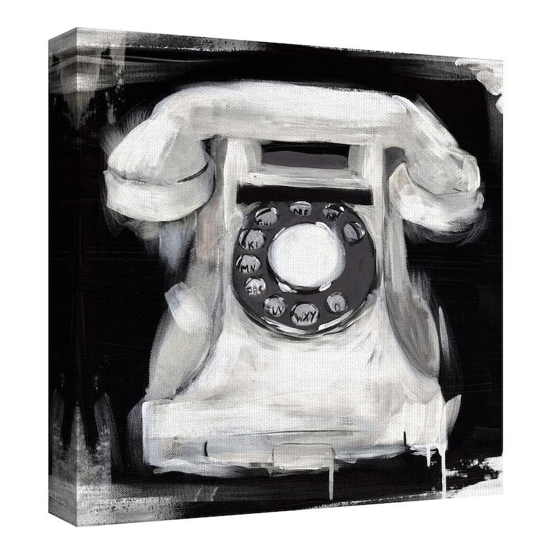 Vintage Phone by Belle Maison Canvas Art Print