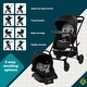 preview thumbnail 2 of 7, Grow and Go Flex 8-in-1 Travel System - Orchid Bloom - Red-Black
