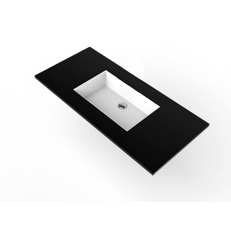 Serenity Solid-Surface Bathroom Vanity Top with Sink