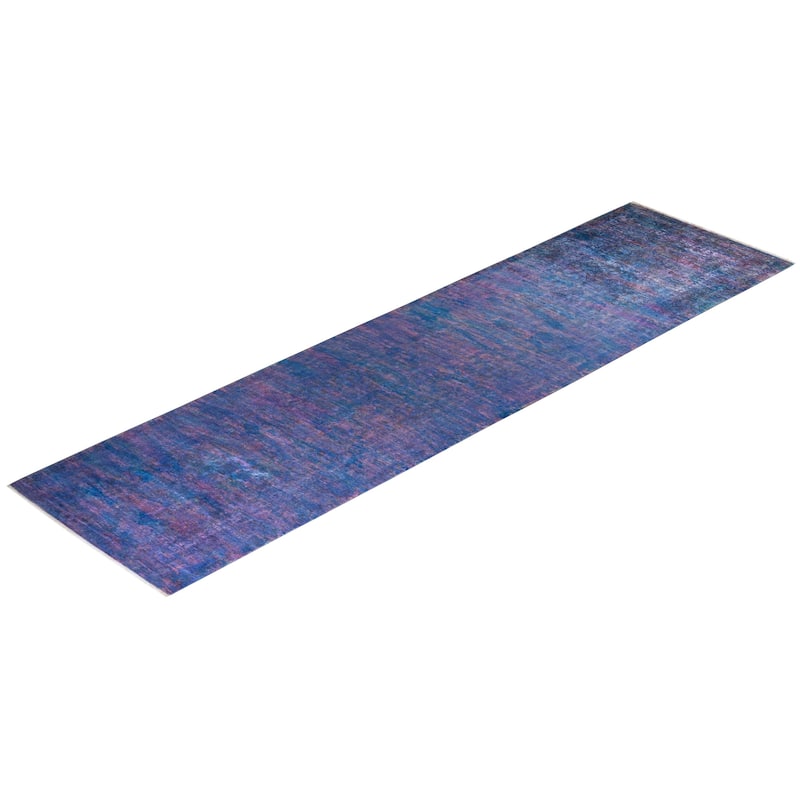 Vibrance, One-of-a-Kind Hand-Knotted Runner Rug - Multi, 3' 2" x 11' 10" - 3' 2" x 11' 10"