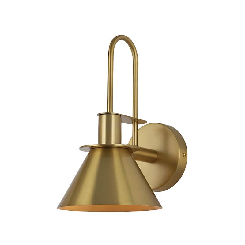 Mid-century Modern 1-Light Cone Wall Sconce - 7in Bedroom Light
