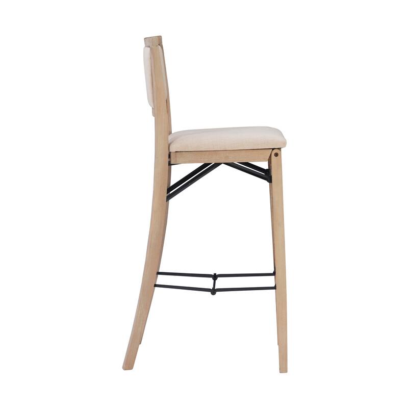 Ciara Grey Wash 30-Inch Folding Bar Stool