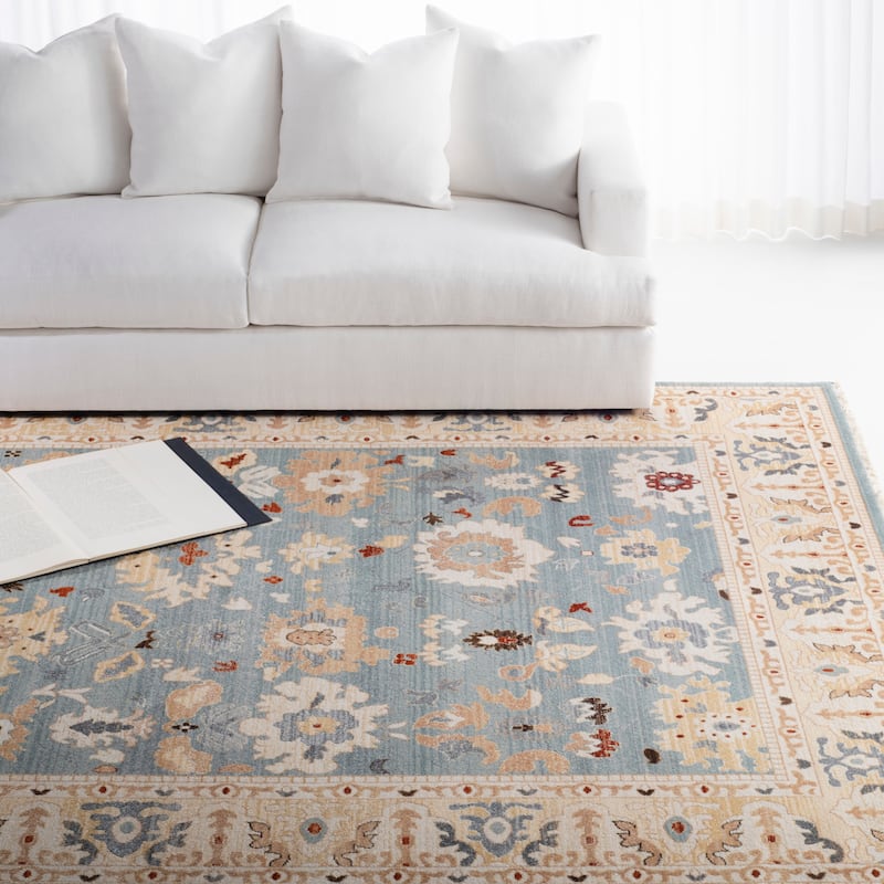 Lauren Ralph Lauren Marie Traditional Oriental Rug - 9' x 12' - Light Grey/Beige