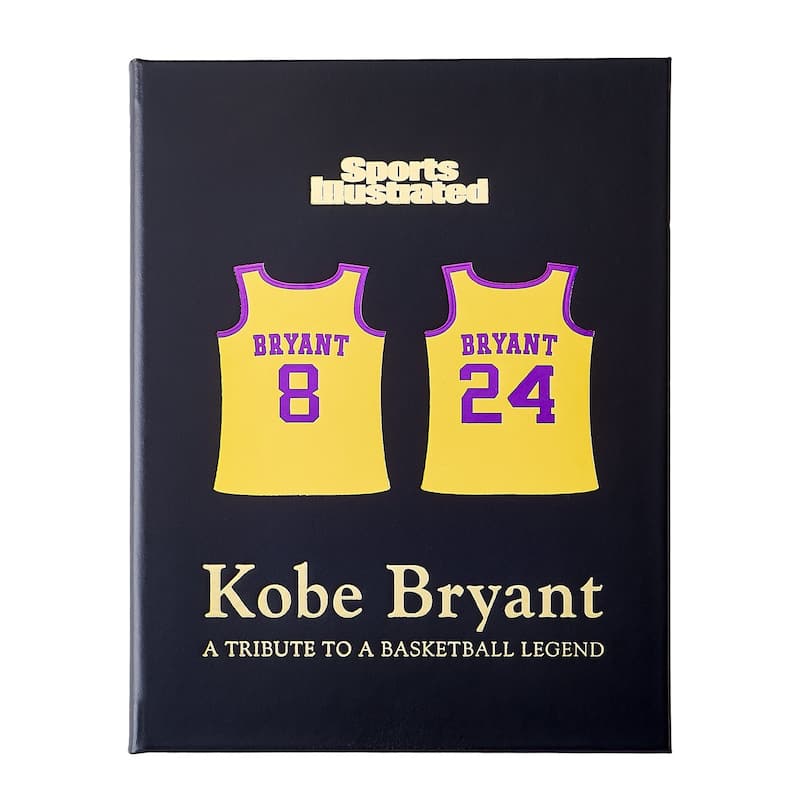 Graphic Image Kobe Bryant Coffee Table Book, Leather, Black