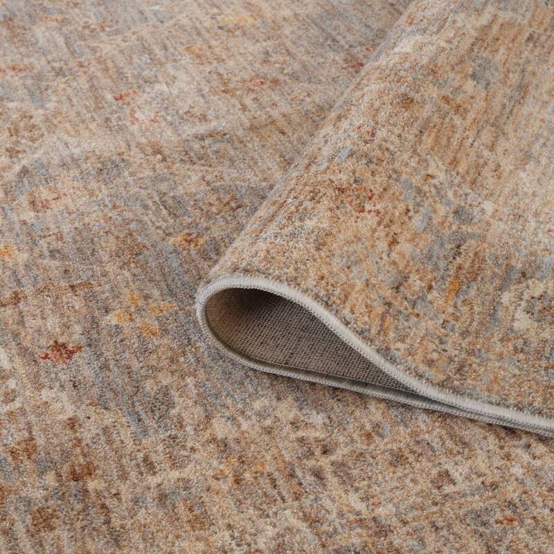 Albany Vintage Power-Loom Blue Area/Runner Rug