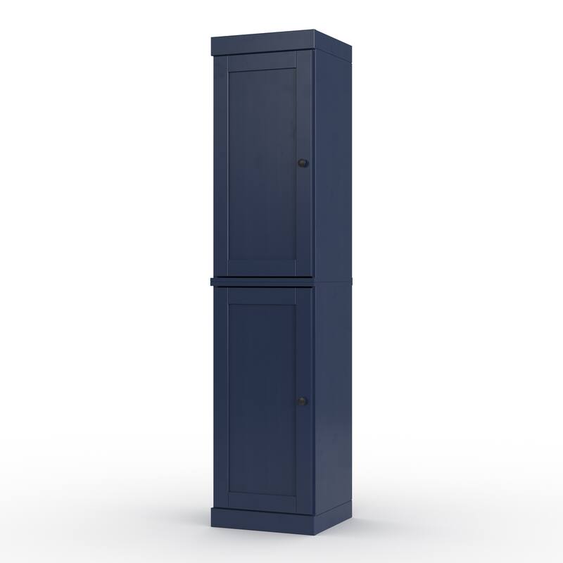 Palace Imports 100% Solid Wood 16.5" Bathroom Storage Cabinet with Shaker Doors and Adjustable Shelves