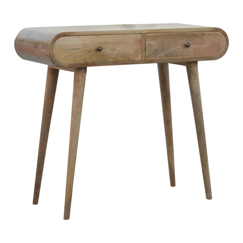 Artisan Furniture Solid Wood London Console Table , Beige , 2 Drawers