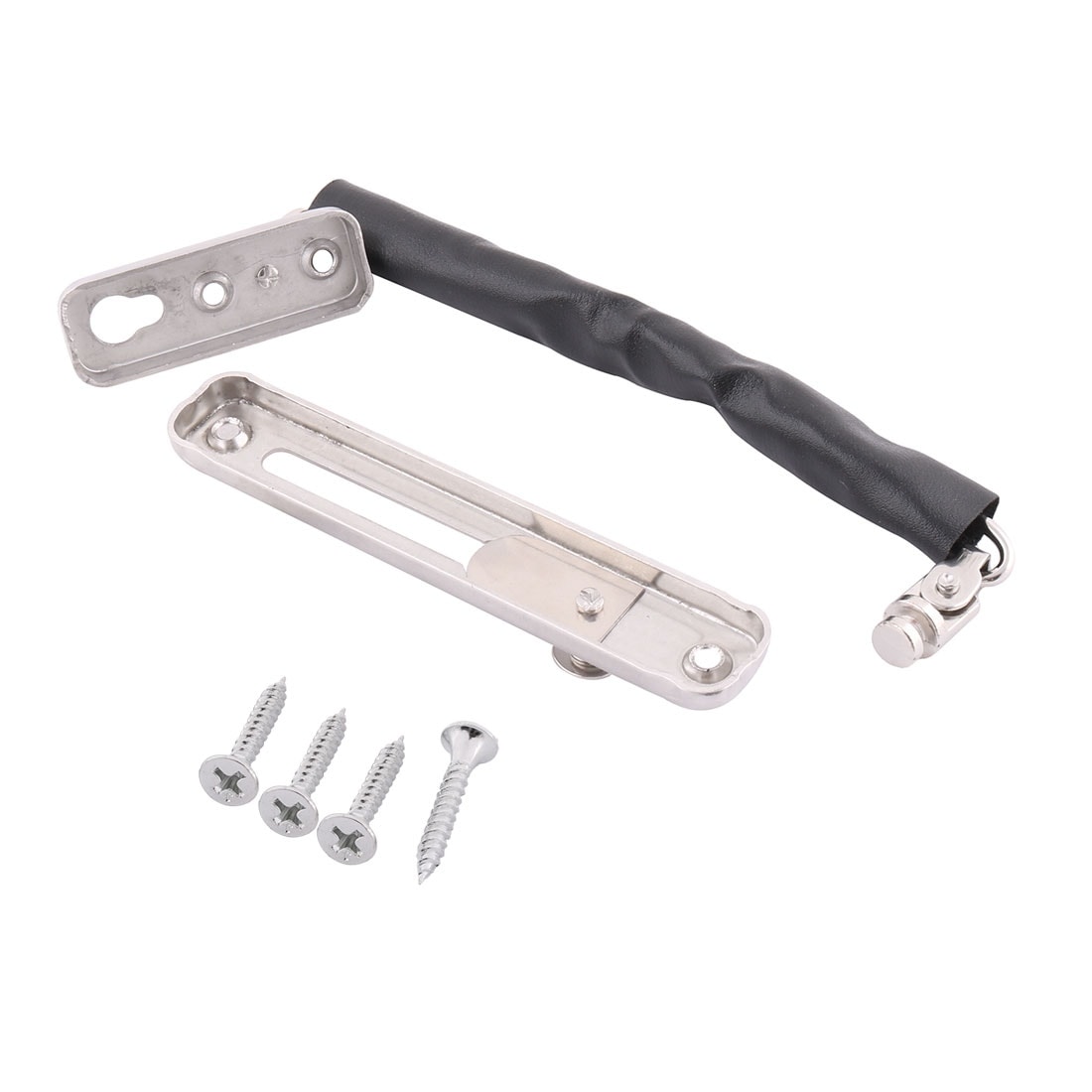 Ceqiny Anti-Theft Chain Door Chain Lock Door Guard with Spring Anti Theft Press Lock Sliding Bolt Door Latch Heavy Duty Safety Door Lock with Spring Lock Chain Stainless Steel Golden Finish