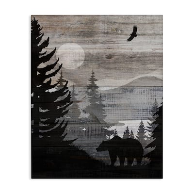 Stupell Rustic Woodland Evening Canvas Wall Art Design By Susan Arnot