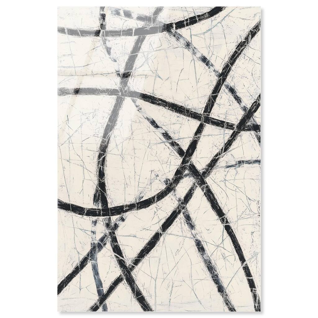 Intersecting Lines II Acrylic by Art Remedy, Ready to Hang