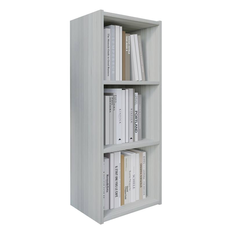 CraftPorch Simple Wooden 3-cube Shelves Bookcase