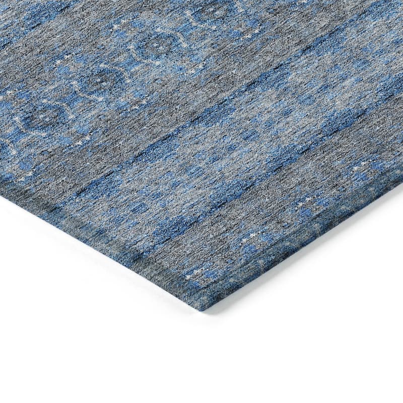 Machine Washable Indoor/ Outdoor Chantille Ombre Stripes Rug