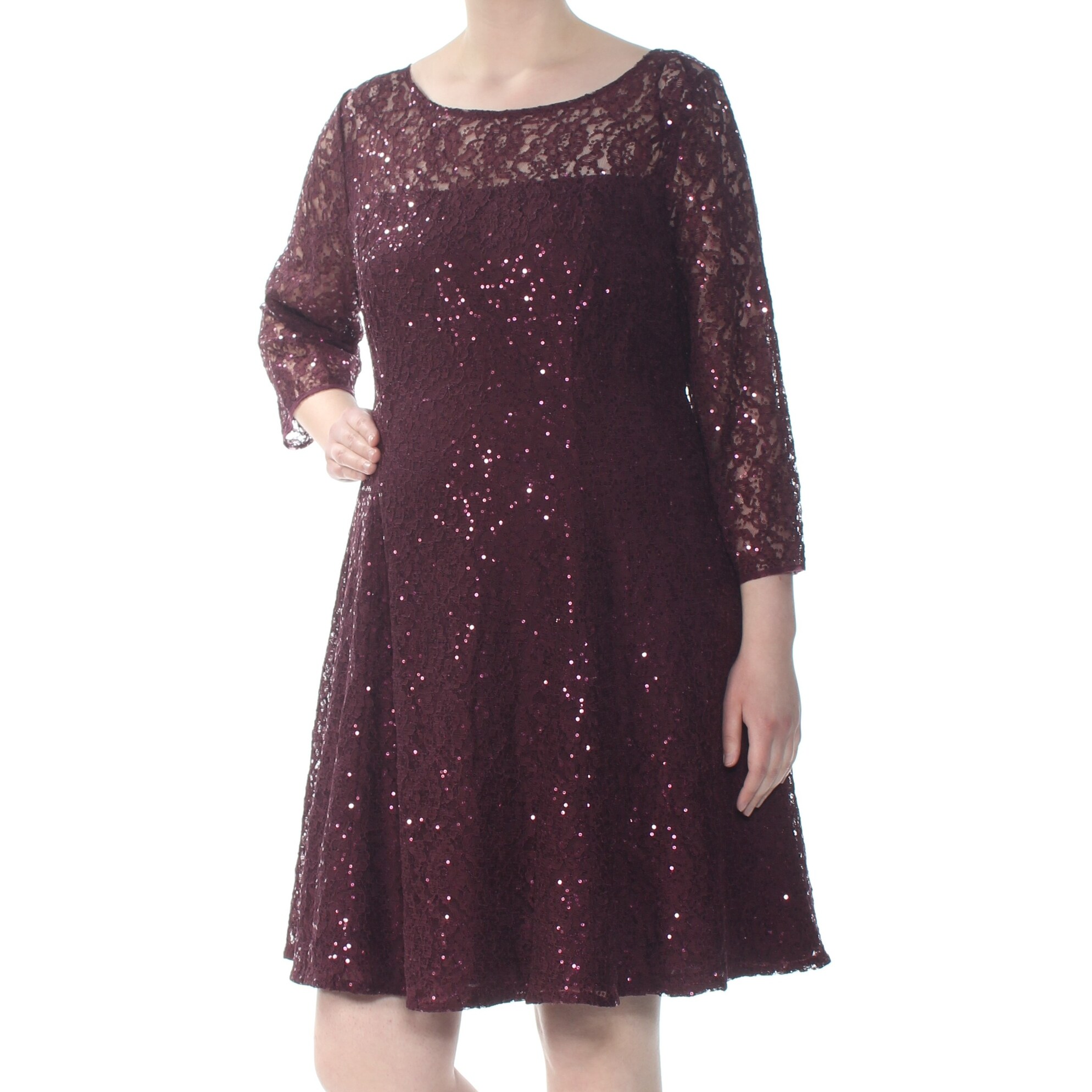 plus size fit and flare cocktail dress