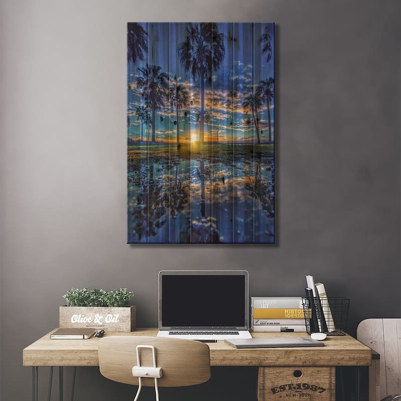 California Dreaming II Print On Wood by Ben Mulder - Multi-Color