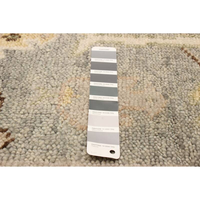 ECARPETGALLERY Hand-knotted Jules Serapi Grey Wool Rug - 2'8 x 8'0