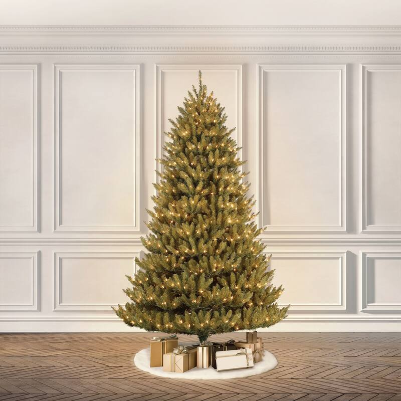 Puleo International 6.5 Foot Dans Mountain Fir Prelit Full Christmas Tree - 30