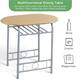 Yaheetech Modern Round Dining Table Set, 3 Piece Dining Room Sets