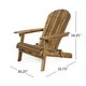 preview thumbnail 52 of 60, Outdoor Acacia Wood Adirondack Chair, Simple Design Chair