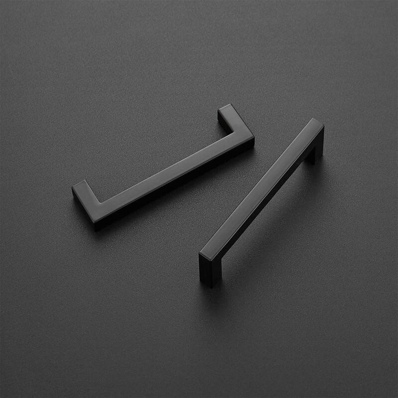 40 Pack Cabinet Handles - Black - 5.5"L x 0.5"W