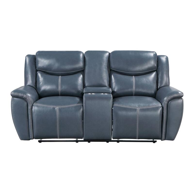 Stanwicke Blue 2-piece Motion Reclining Sofa Set