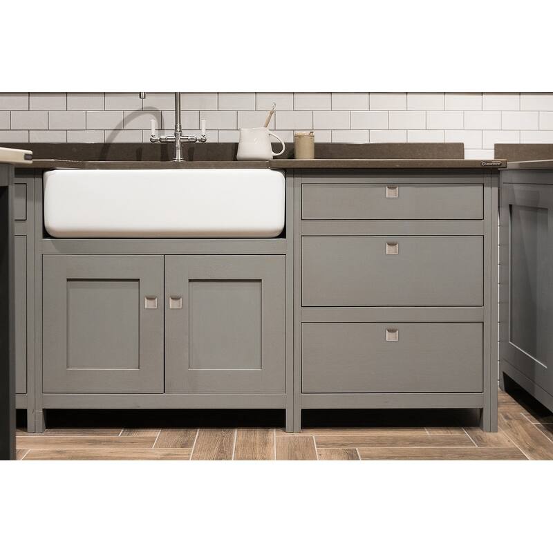 Utopia Alley Valetta Cabinet Ring Pull Knob -Brushed Nickel Drawer Pull Knobs 0.94"