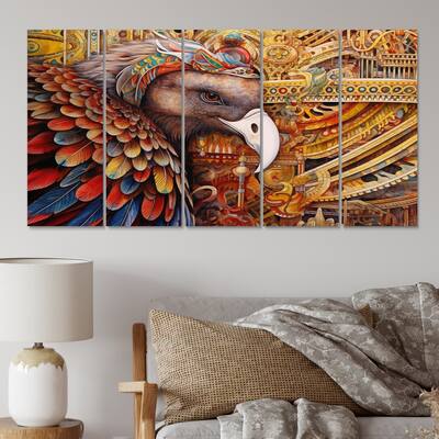 Designart "Christianism Intricate Carvings" Christianism Wall Art Prints Set