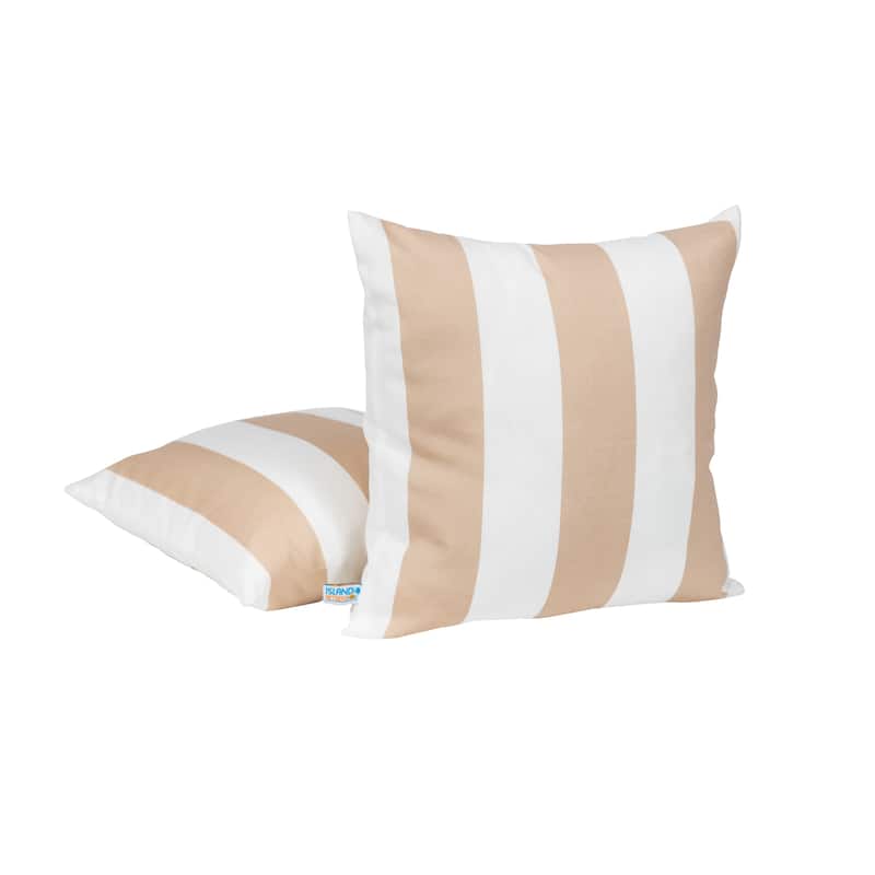 Island Retreat All-Weather Outdoor Throw Pillows (Set of 2)