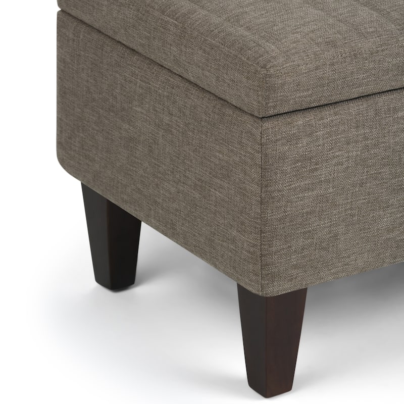 WYNDENHALL Garret 48 inch Wide Contemporary Rectangle Storage Ottoman