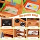 preview thumbnail 8 of 6, Wooden Pretend Play Kitchen with Accessories and Adjustable Height - 30" x 20.5" x 53"