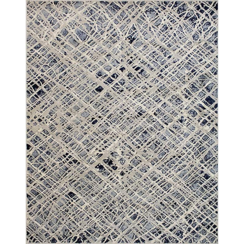 Noori Rug Lagoon Rachael Rug - 4'3 x 6'0" - Navy/Beige