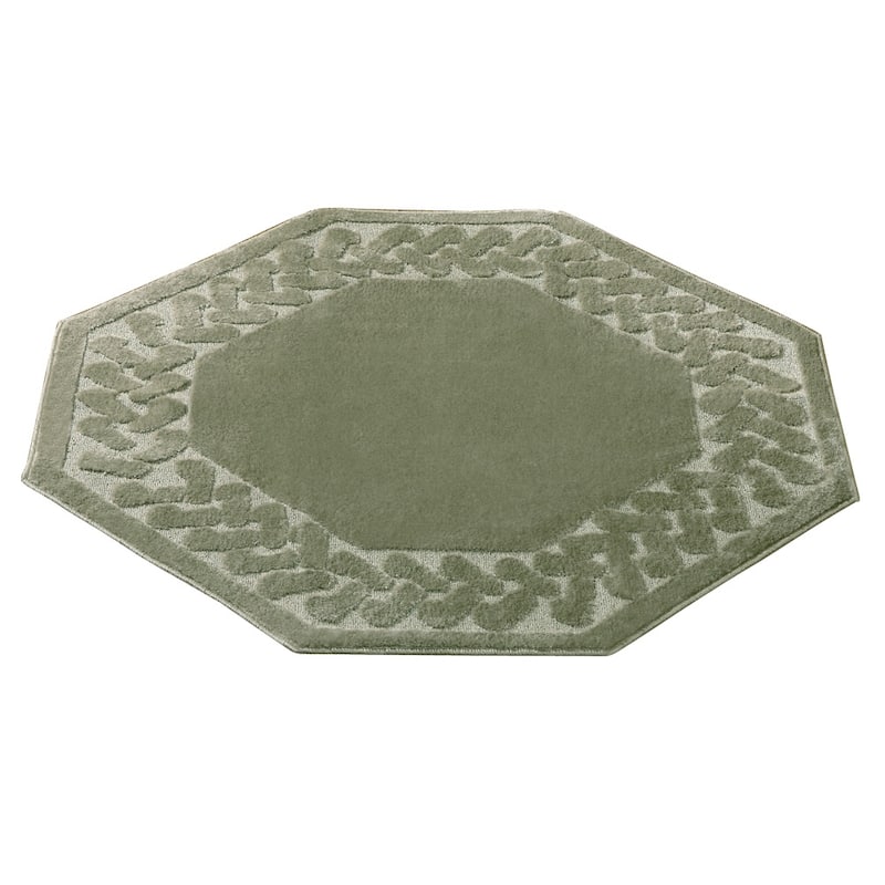 Herringbone Trim Skid-Resistant Backing Accent Rugs