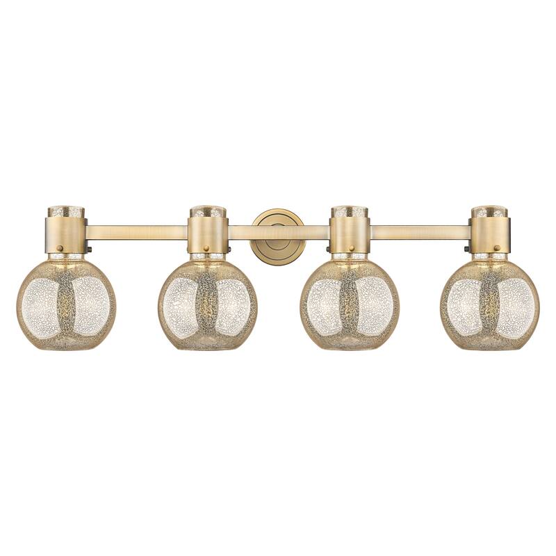 Innovations Lighting Downtown Urban - Lawton Sphere - 4 Light 34" Wall-Mounted Bath Vanity Light
