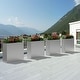 preview thumbnail 45 of 49, Dovelina Modern Metal Rectangular Planter- Elevate Your Space, Indoors & Outdoors