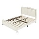 preview thumbnail 7 of 15, Full Size Upholstered Platform Bed with Curve Shaped and Height-adjustbale Headboard,LED Light Strips