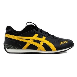 black yellow asics