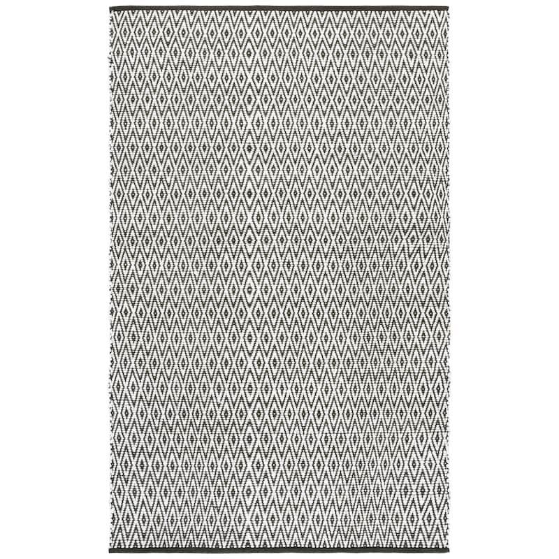SAFAVIEH Handmade Montauk Amanta Contemporary Cotton Rug - 5' x 8' - Ivory/Green