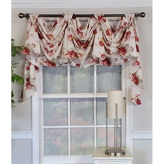 RLF Home Quality Norfolk Multi 3-Scoop Victory Swag - 65x26