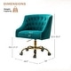 preview thumbnail 109 of 109, Modern Velvet Tufted Office Chair with Gold Metal Base by HULALA HOME