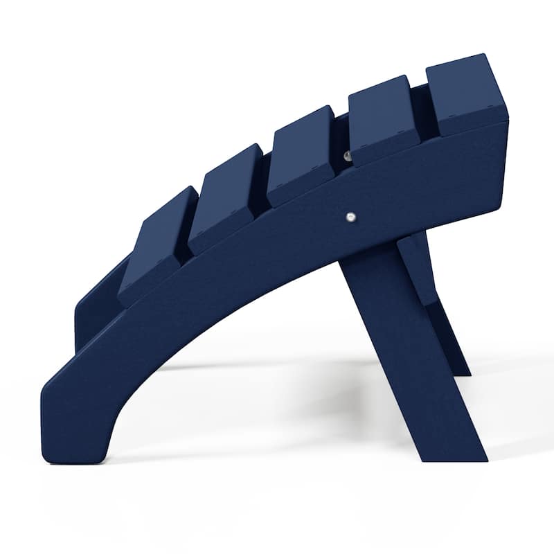 Altura Outdoor Eco-Friendly All Weather Adirondack Chairs with Ottomans (4-Piece Conversation Set)