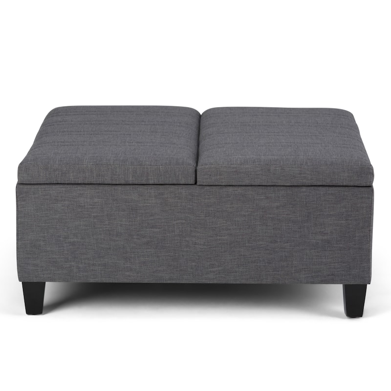 WYNDENHALL Tyler 36 inch Wide Contemporary Square Table Ottoman