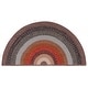 preview thumbnail 38 of 41, SAFAVIEH Handmade Braided Gula Machine Washable Country Rug 2' x 4' Half-Moon - Brown/Rust - Novelty