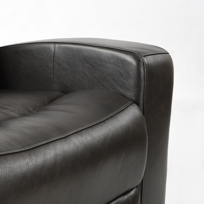 Genuine Leather Electric Recliner Loveseat Power Reclining Loveseat with Storage, USB Charge Port for Living Room