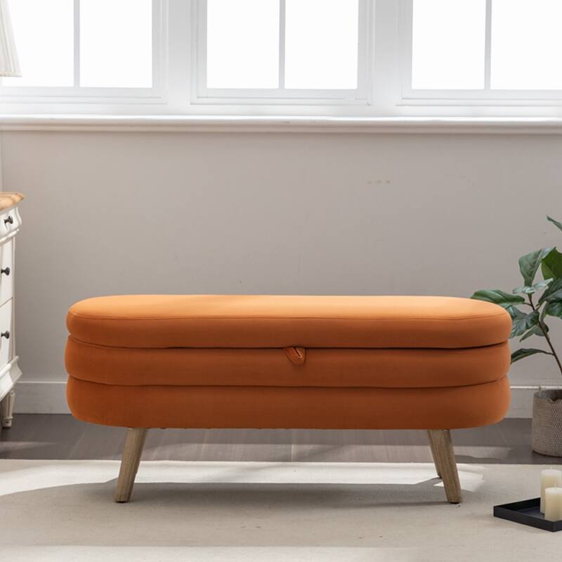Storage Bench Bedroom Bench With Wood Legs