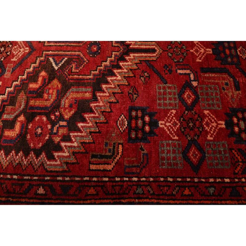 ECARPETGALLERY Hand-knotted Andelz Red Wool Rug - 3'5 x 6'9