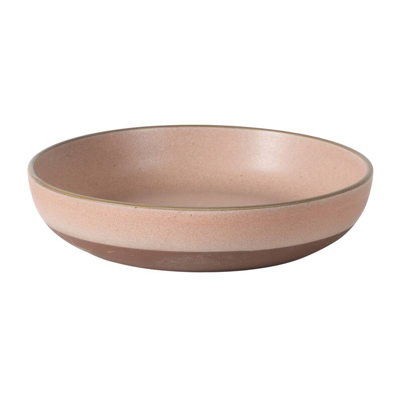 Gibson Elite William Crest 4 Piece Dinner Bowl Set, 8.5" Round Stoneware Reactive Glaze Finish, Large Soup, Pasta & Salad Bowls